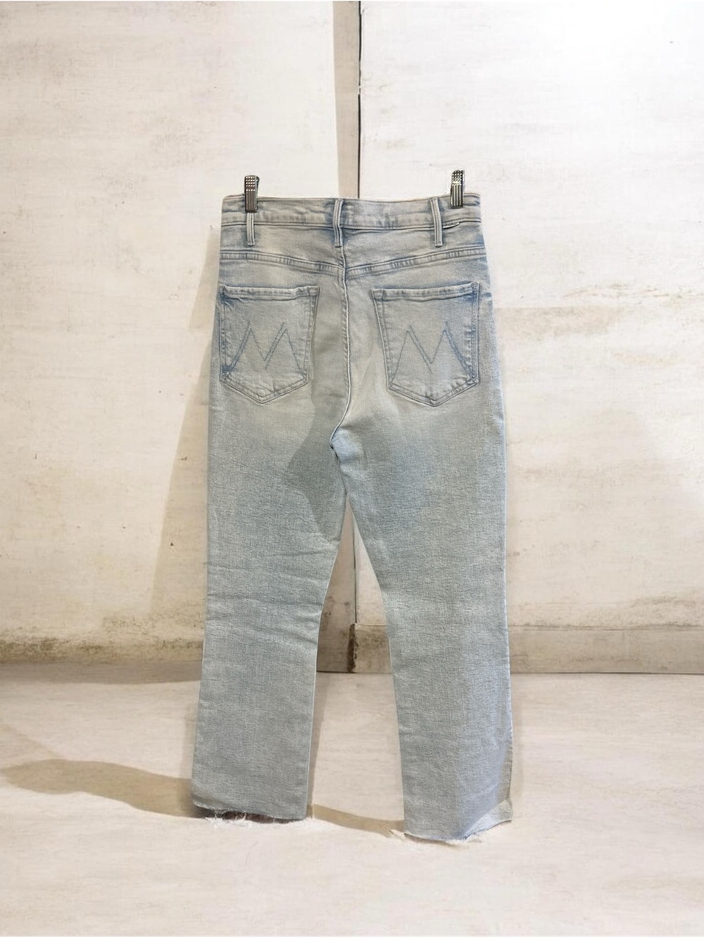 MOTHER Light Wash Straight Leg Jeans